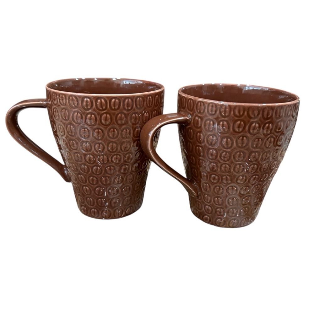 Starbucks Design House Stockholm Brown Coffee Bean Mug Set 2008 12oz Textured